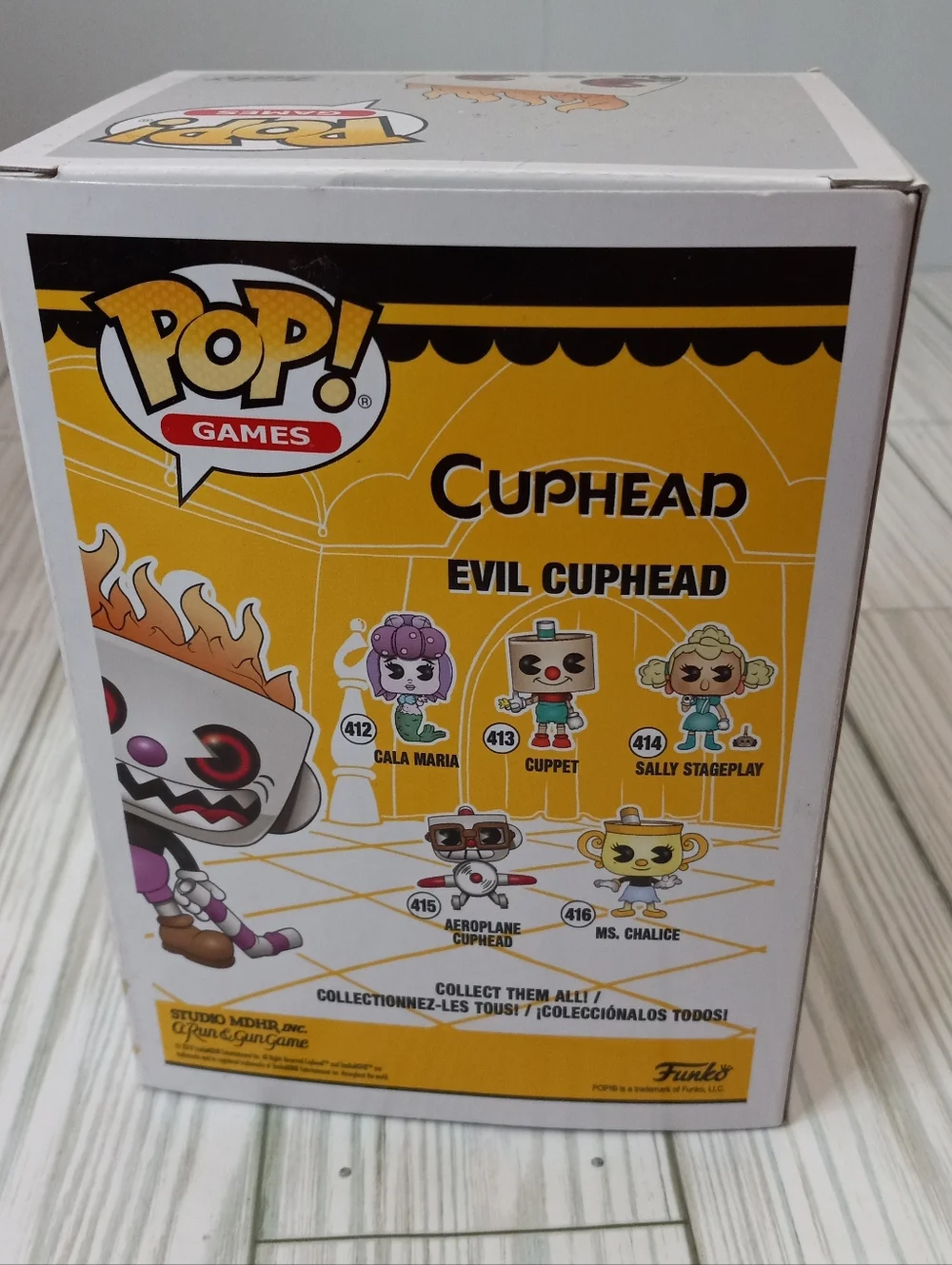 Funko Pop! Cuphead Evil Cuphead On Fire #417 Hot Topic Exclusive Vinyl Figure